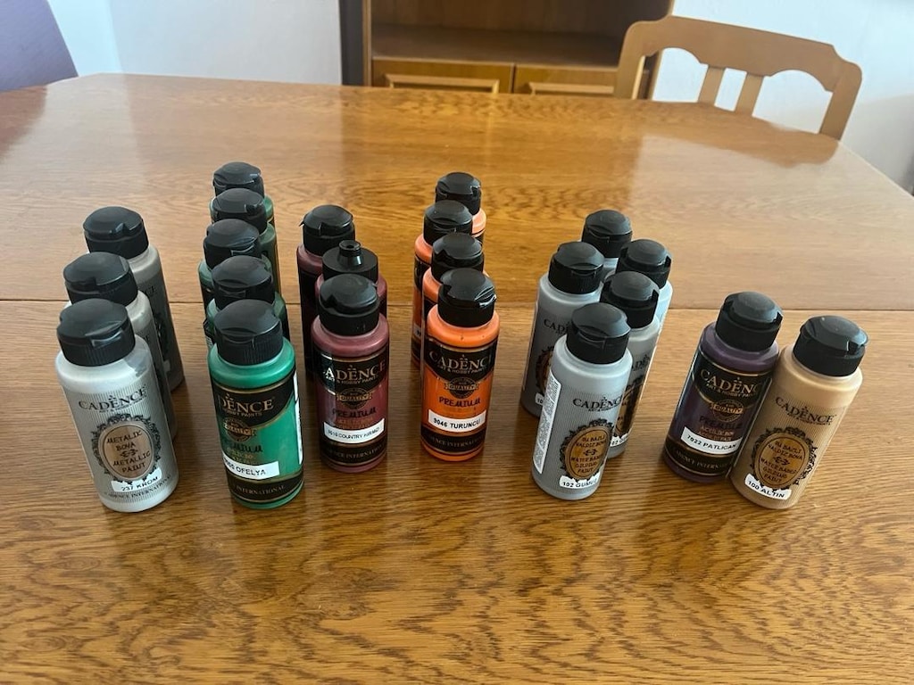 22 tane cadence premium akrilik su bazlı ahşap boya 120 ml dir - 2
