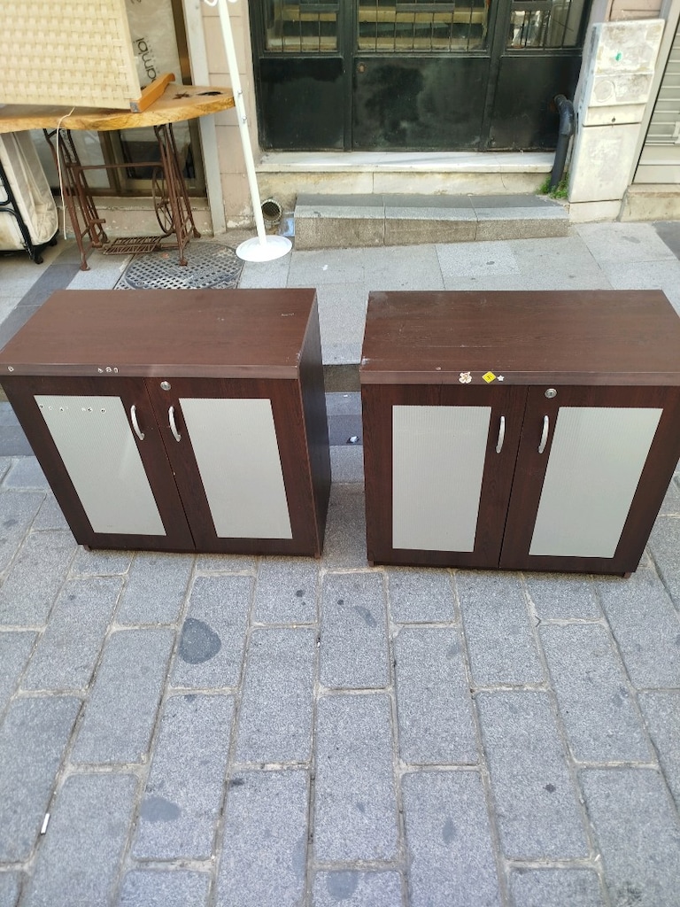 2 adet 2 kapılı yarım boy raflı dolap - 7