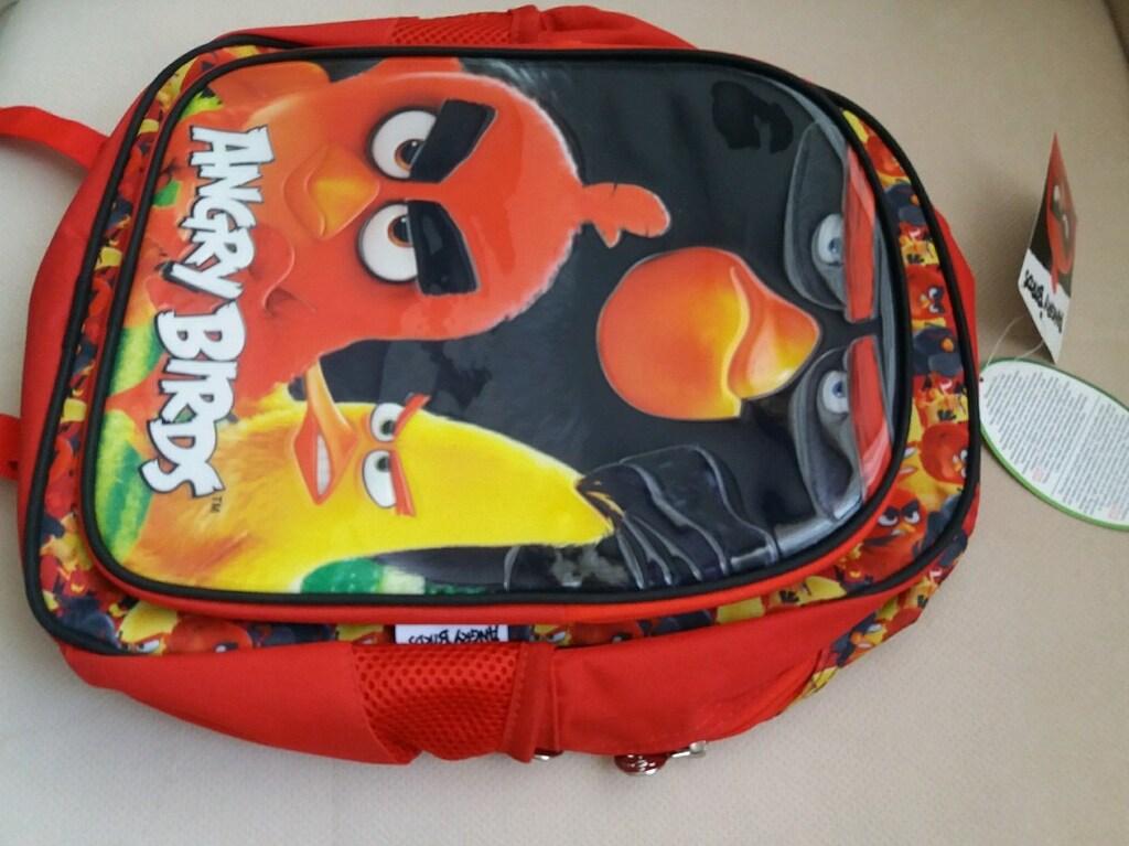 Angry birds LISANSLI iki gözlü ilkokul çantası - 3