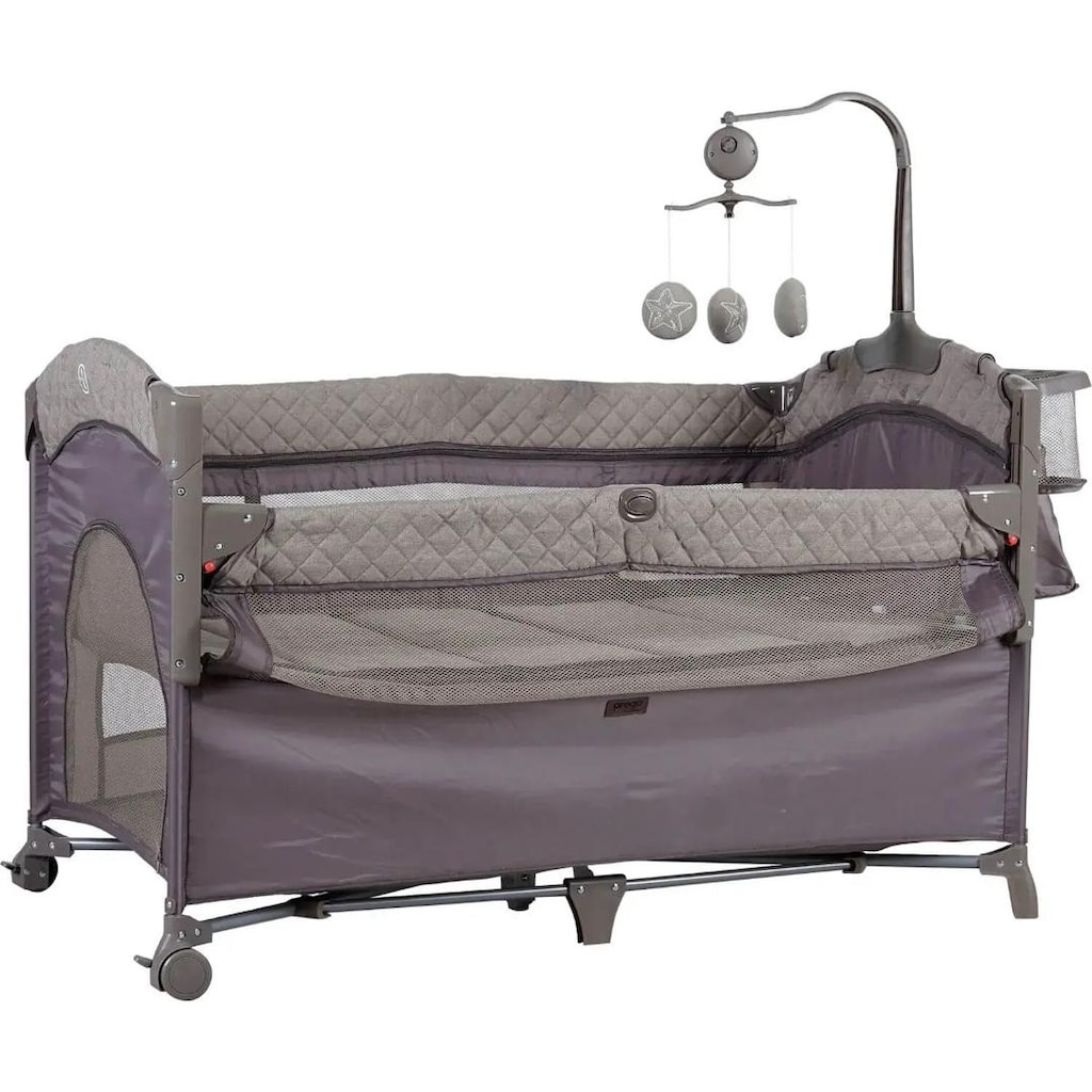 Prego 8044 Miami Plus Anne Yanı Oyun Parkı Beşik 70x120 cm (çantalı) - 7