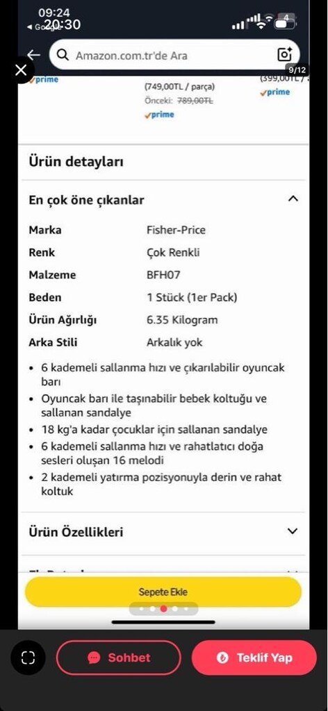 Fisher-Price 3’ü 1 Arada Salıncak - 15