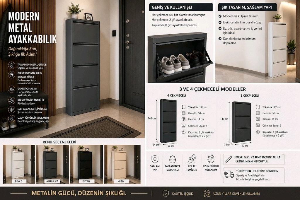 Modern Metal Ayakkabılık