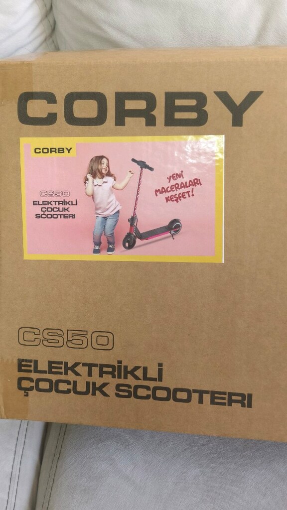 corby elektrikli çocuk scooter - 12