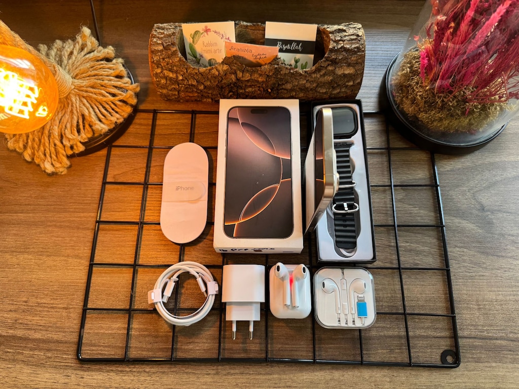 GARANTİLİ İPHONE 16 PRO DESERT TİTANİUM - 5