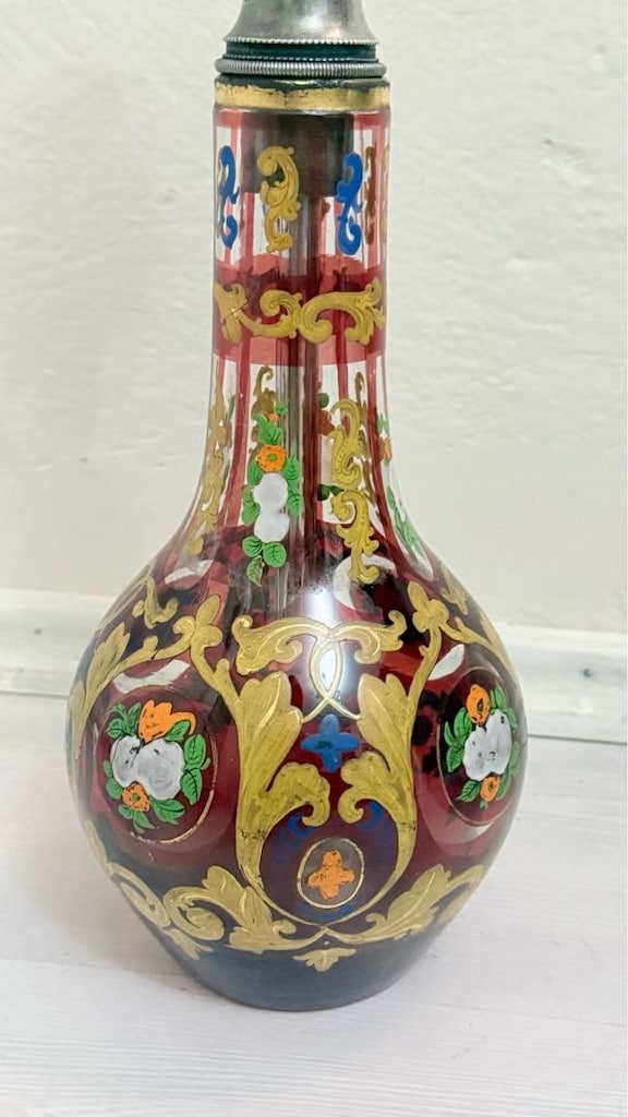 OSMANLI DÖNEM NARGİLE BOHEM CAM - 2