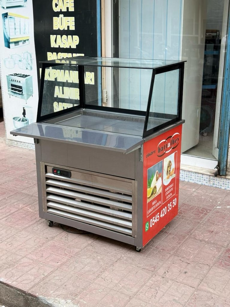 çiğ köfte dolabı çiğ köfte tezgahı çiğ köfte meze dolabı - 17