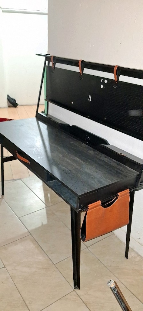 Çilek Mobilya Dark Metal Çalışma Masası + 5 Çekmeceli Şifonyer yeni - 6