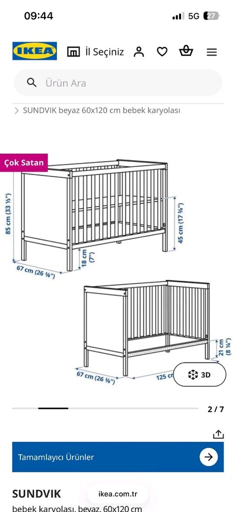 Çocuk Yatağı Takımı - 2