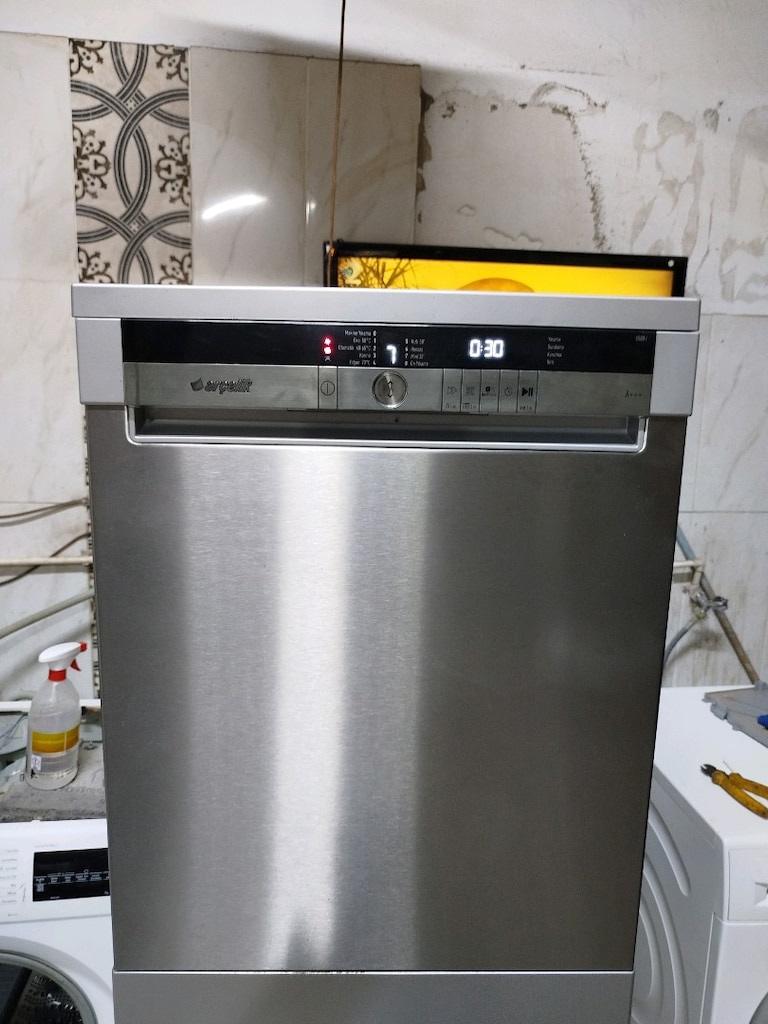 İnox(Gri) 3 Lü Set(Buzdolabı, Çamaşır Makinası ve Bulaşık Makinası) - 2