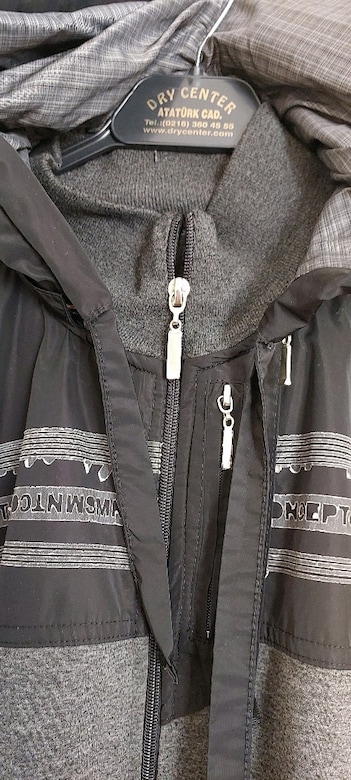 erkek önden fermuarlı sweatshirt - 2