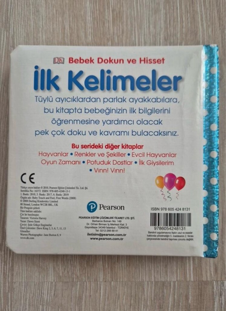 Person Bebek Dokun ve Hisset İlk Kelimeler Kitabı - 2