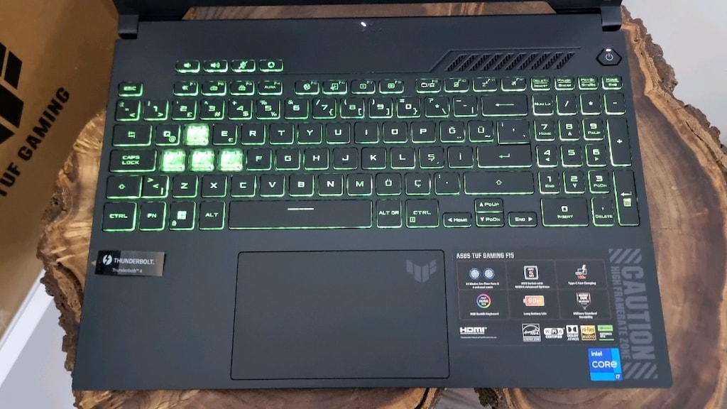 Asus Tuf i7-13620H RTX 4050(140W) HATASIZ VATAN FATURALI GARANTİLİ - 8