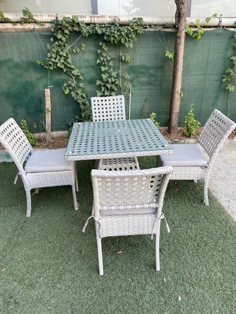 Rattan masa sandalye takımı - 7