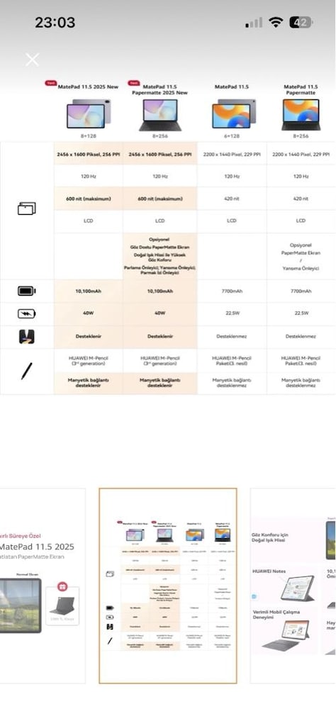 Huawei MatePad 11.5 2025 (8/256 GB)Klavyeli Kılıf -Sıfır Ayarında - 8