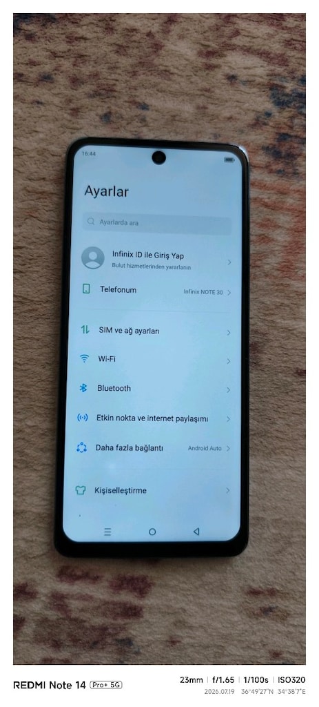 İNFİNİX NOTE 30 128 GB HAFIZA 16 GB RAM TÜRKİYE CİHAZI ORJİNAL AKTİF - 4