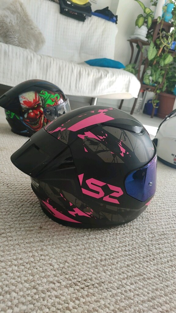 LS2 PEMBE SİYAH KASK - 3