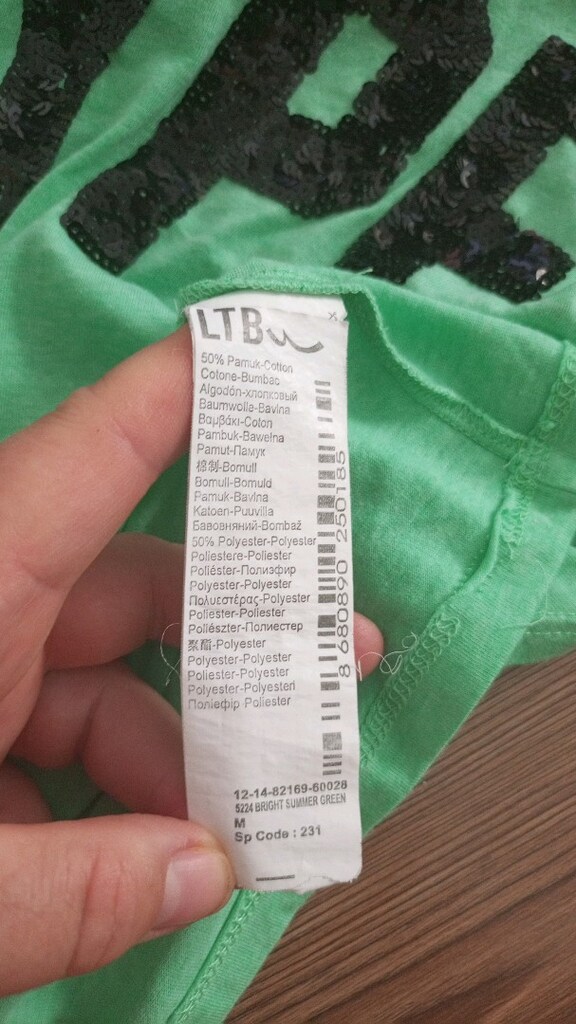 Yeşil LTB Crop tişört - 4