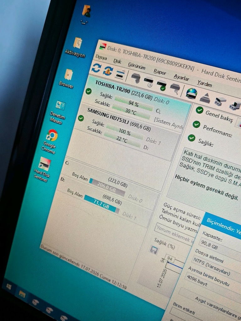 100 SAĞLİKLİ 750 GB HARD DİSK - 2