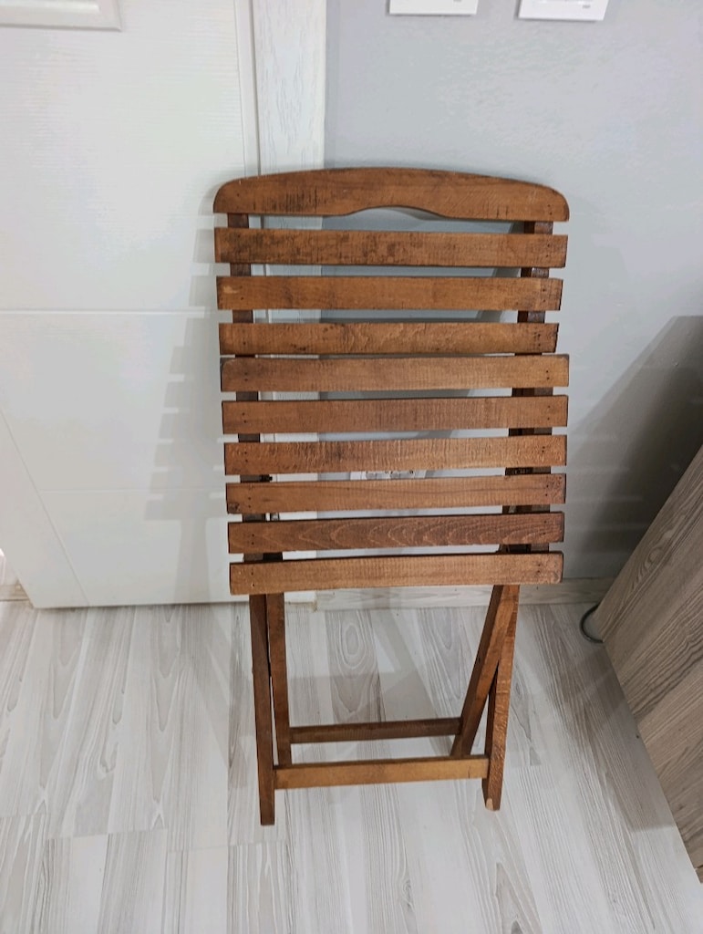 Ahşap katlanır sandalye - 4