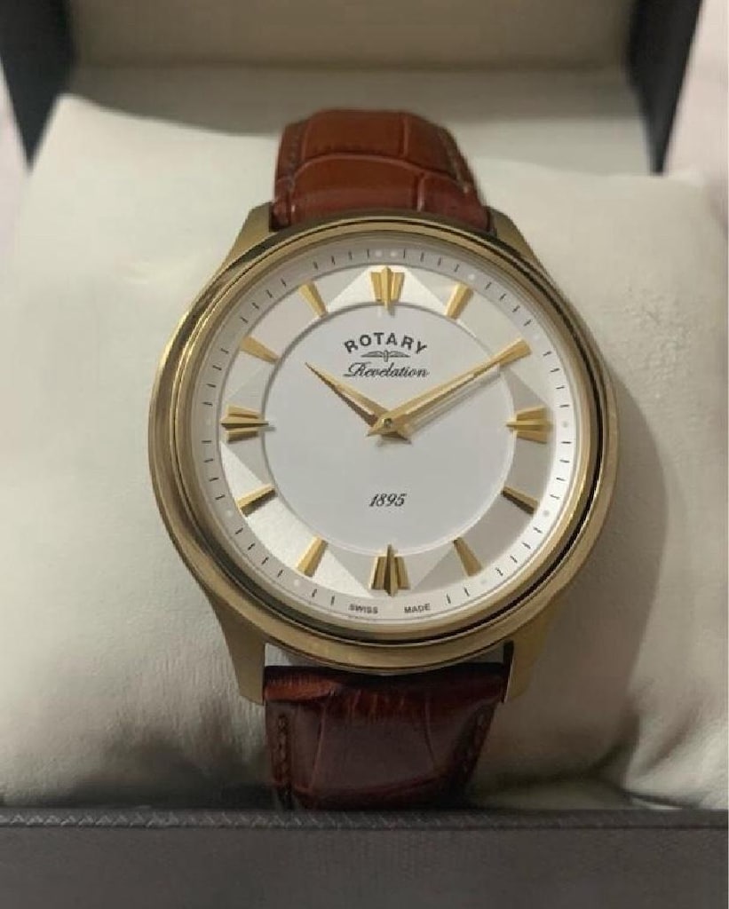 Rotary Çift Kadran Erkek Kol Saati Swiss Made — görsel 2/4