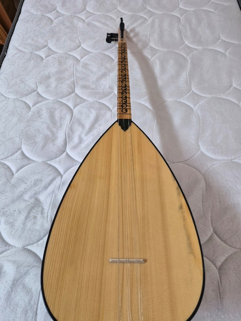AÇİL SATILIK KISA SAPLI BAGLAMA 19 perde 40 tekne jak lı saz Beylikdüz - 6