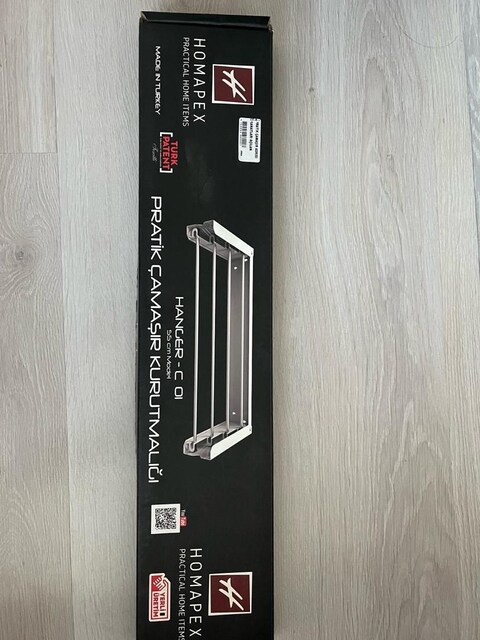 #Homapex Pratik Çamaşır Kurutmalığı Dekoratif Askılık - 55 cm