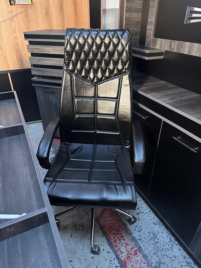 NET OFİS MOBİLYALARI İMALAT BLACK MAKAM TAKIMI 10PARÇA ŞOK FİYAT - 6