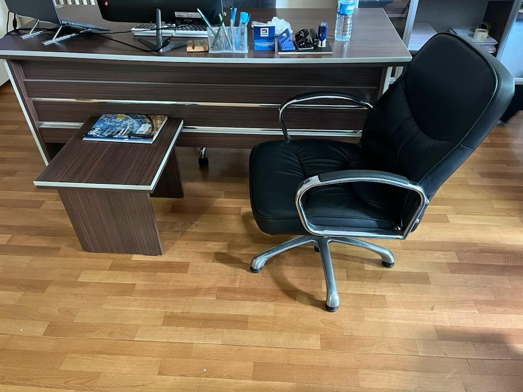 Ahşap Desenli Çalışma Masası - 3