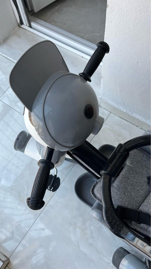 babyhope 125 yupi 3 tekerli bisiklet ayarlanabilir tente ve kemer - 8