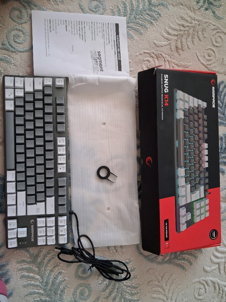RAMPAGE SNUG K14 LED IŞIKLI KLAVYE, TKR KLAVYE - 3