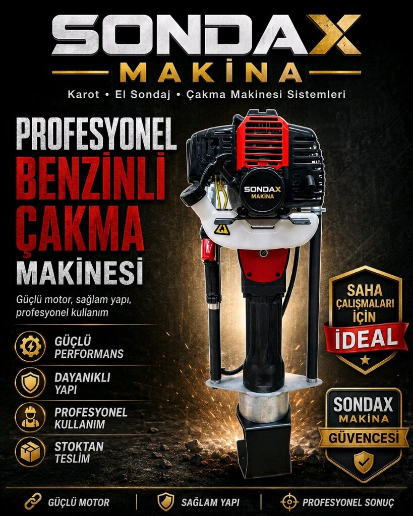 Benzinli Direk, Kazık, Çit Çakma Makinesi - 6