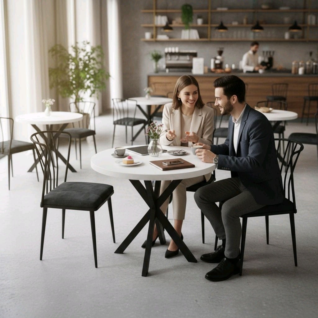 iki kişilik masa, kafe masası, mutfak masası - 4