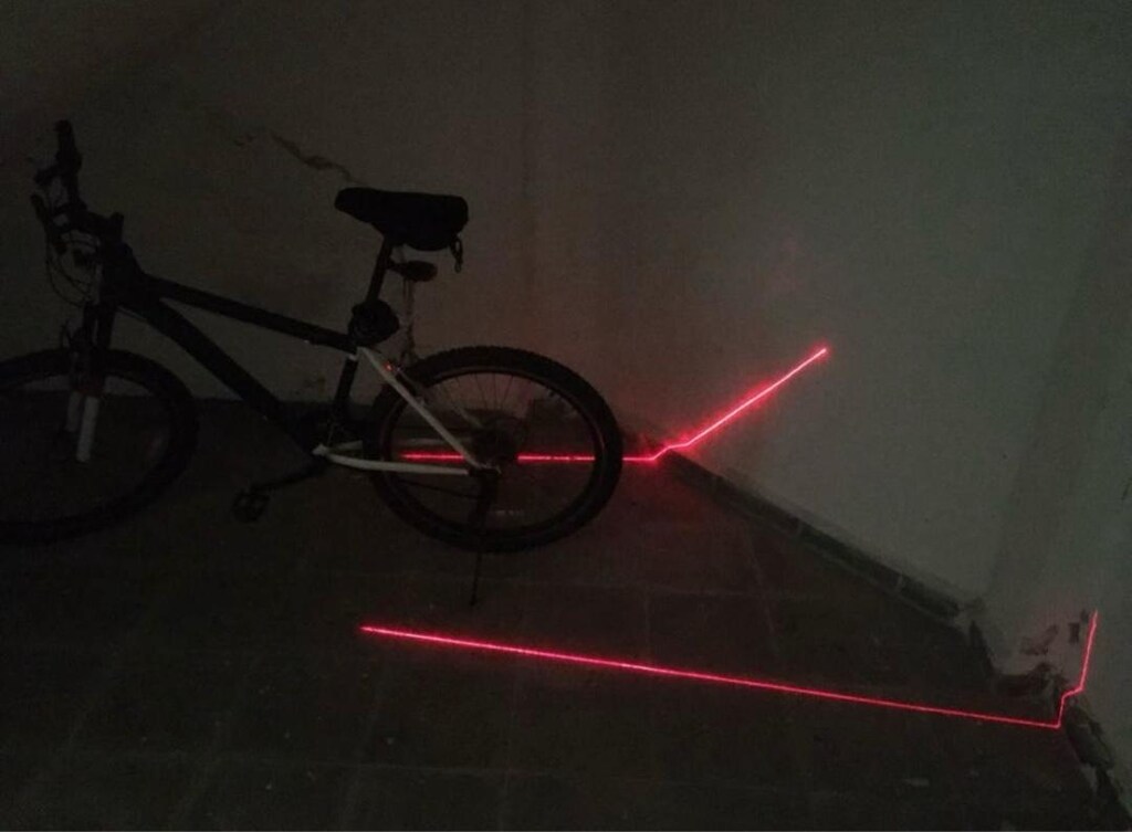 Lazer Şeritli Bisiklet Işığı Pilli - 4