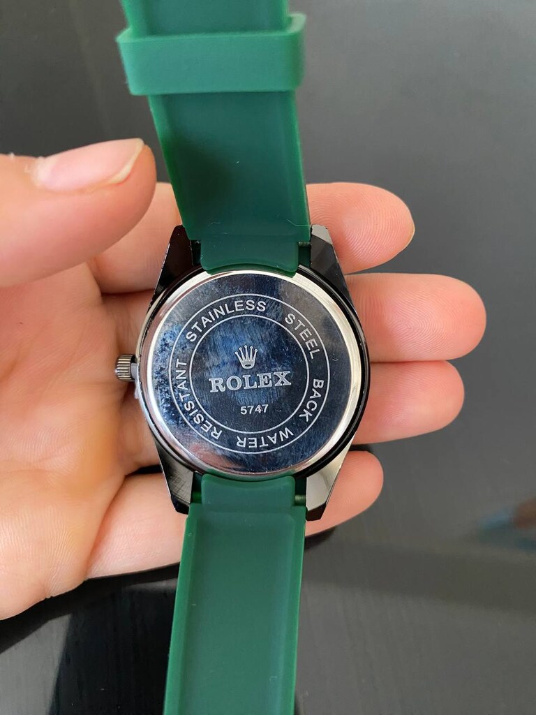 sıfır & kutulu Rolex Kol Saati Yeşil - Takvimi Aktif - Silikon Kordon - 5