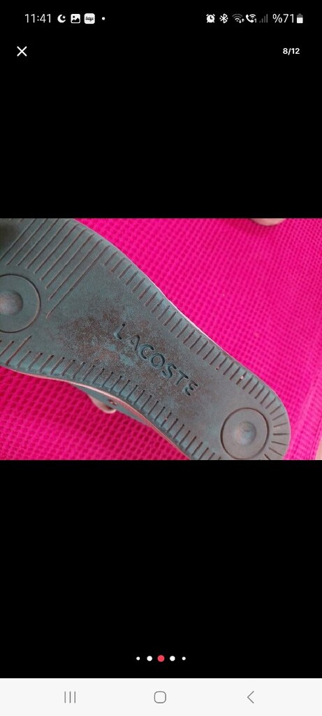 Lacoste spor ayakkabı. Converse tipi ayakkabı. 39 numara. - 8