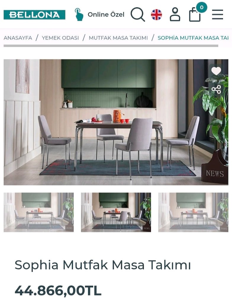 bellona sandalye 4 adet - 2
