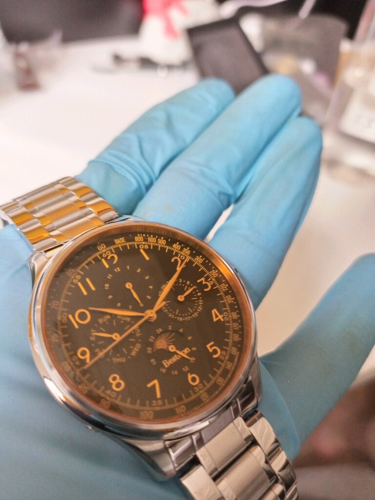 BESTDON triple date otomatik komple çelik saat - 2