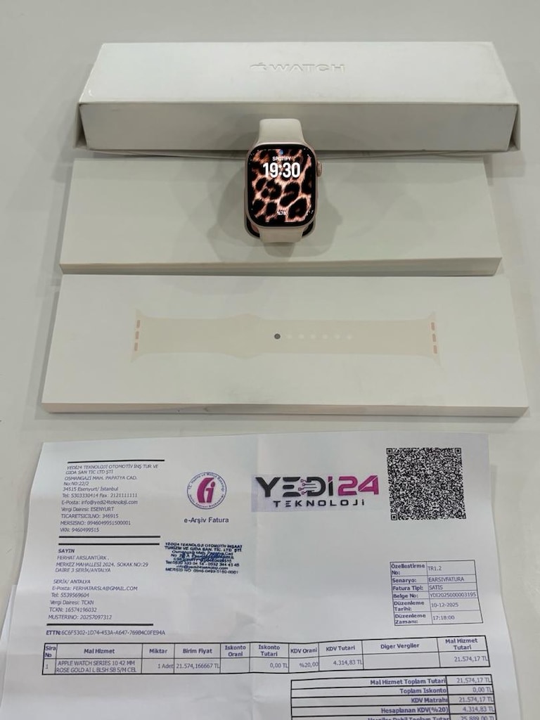 Apple Watch Series 10 42 mm Rose Gold GPS Sıfır Ayarında Faturalı - 2