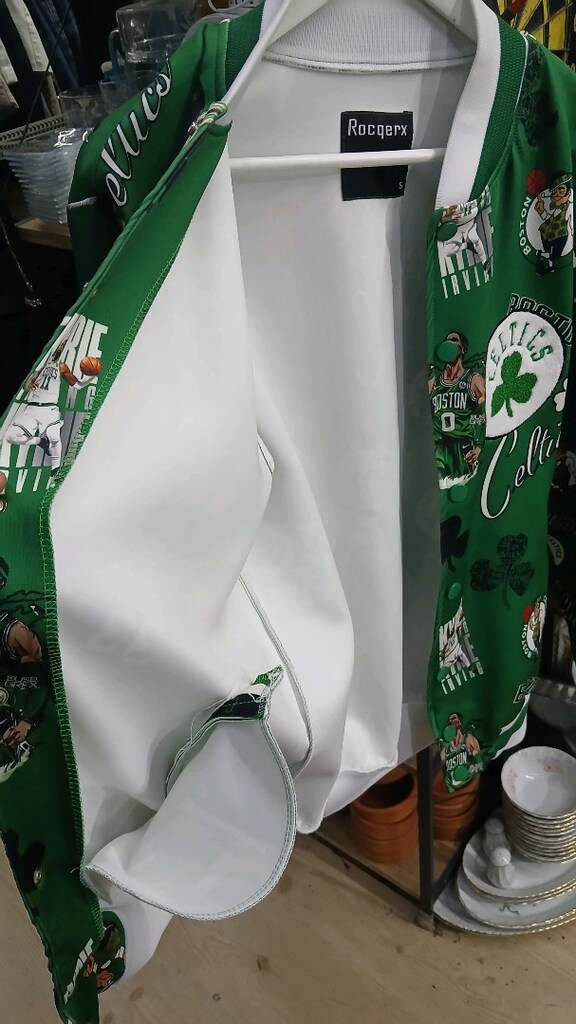 Boston Celtics temalı kolej / bomber ceket - 7