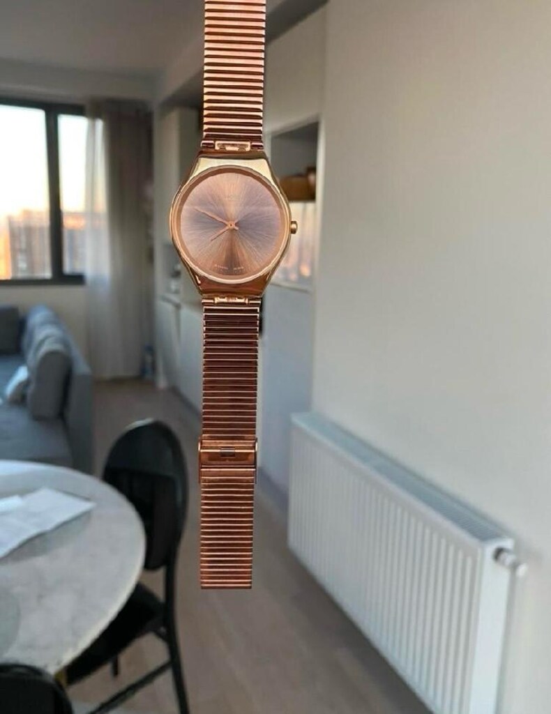 swatch rosegold kadın kol saati - 4