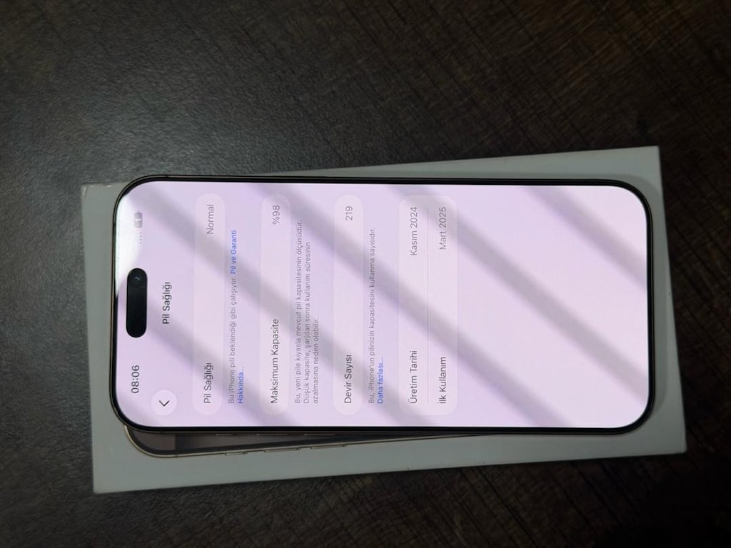 İPHONE 16 PRO MAX 256 GB PİL 98 TR - 10