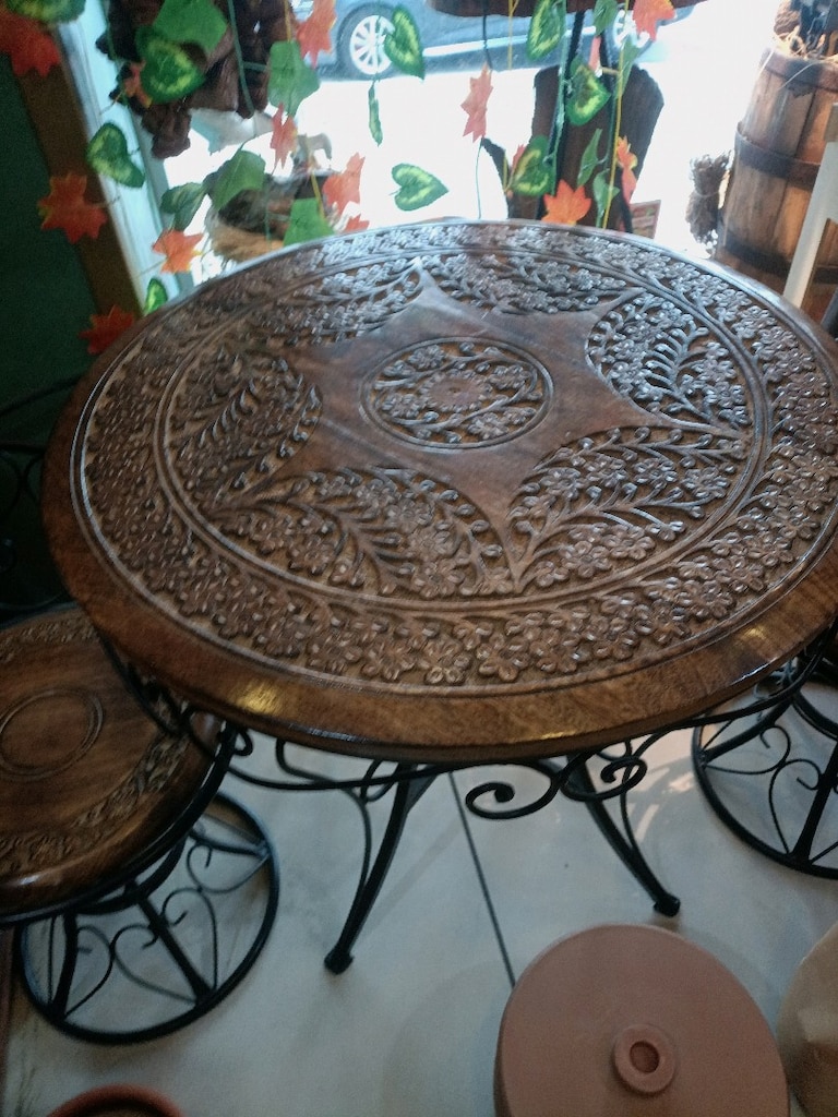 bahçe balkon masa sehpa sandalye takım retro klasik vintage - 6