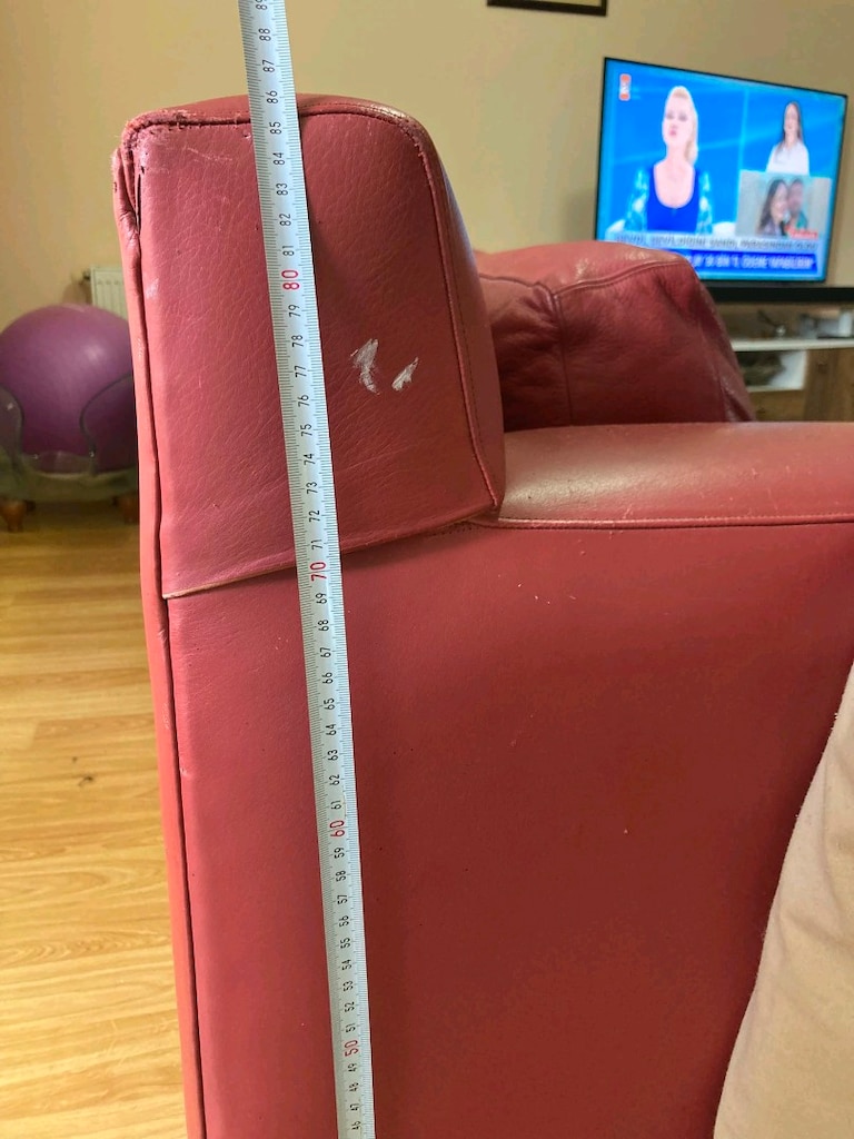 ÖZEL BORDO DERİ KOLTUK BOY 230 cm - 7