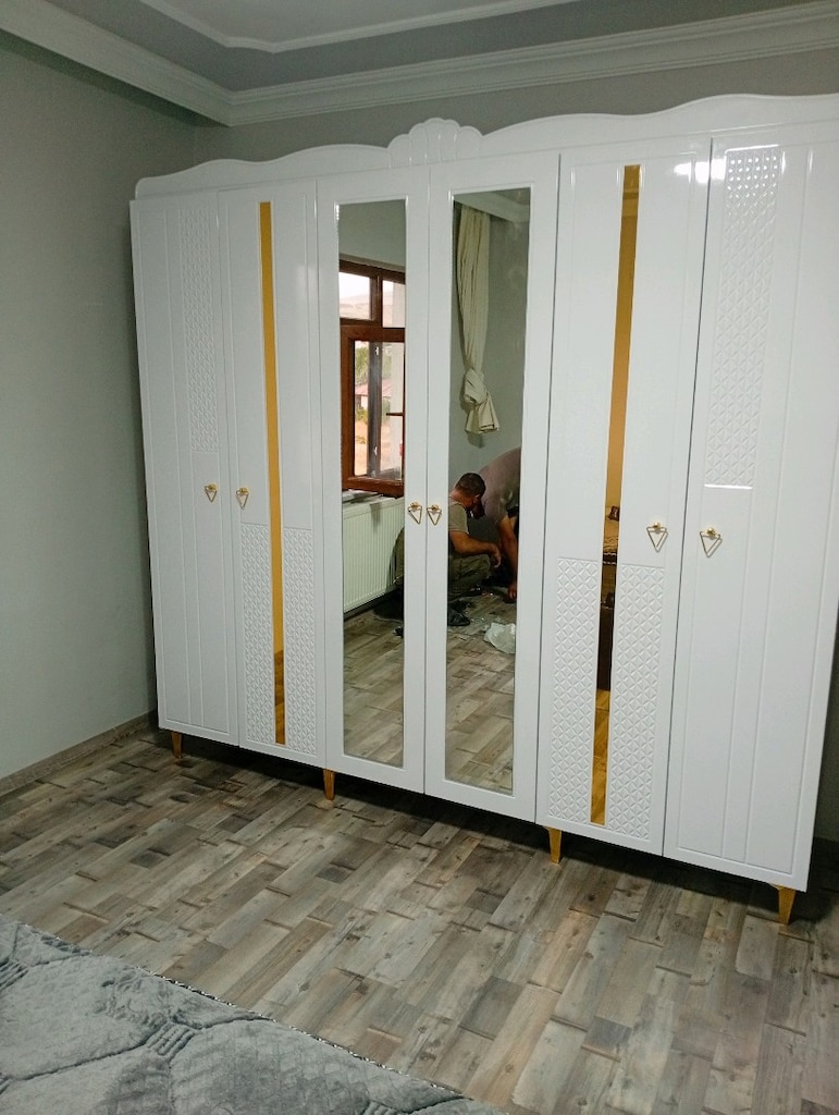 6 KAPAKLİ SİFİR ELBİSE DOLABİ GENİS DOLAP - 2