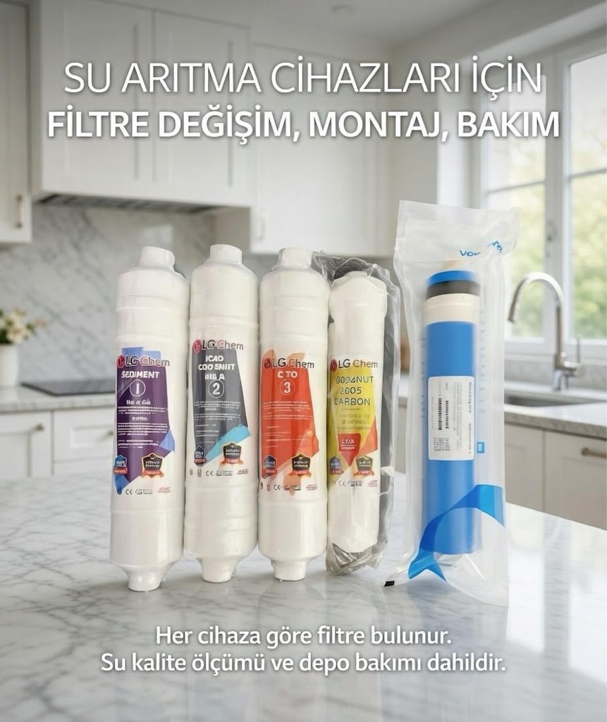 SU ARITMA CİHAZLARI FİLTRE DEĞİŞİMİ KAMPANYASI- MONTAJ DAHİL 1.700 TL. - 7