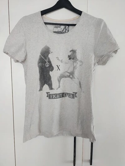 Mavi erkek t-shirt