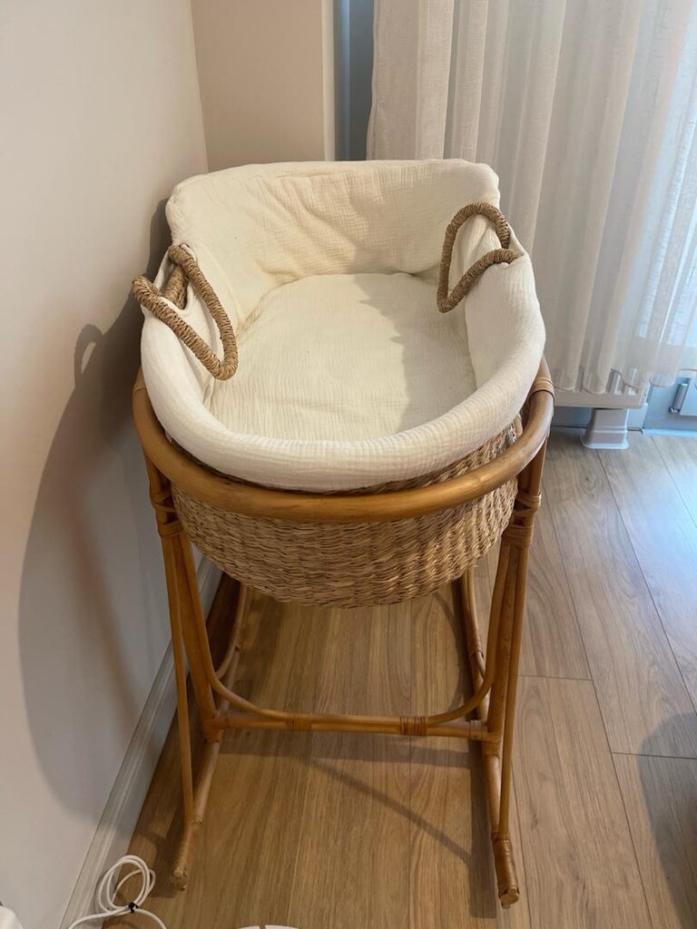 Zara Home Bambu Rattan Beşik Sepet - 3