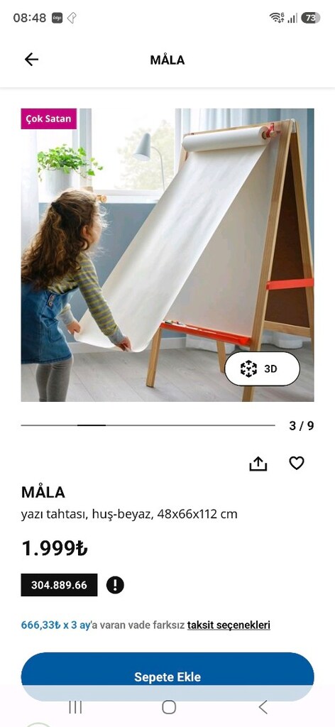 IKEA MALA YAZI TAHTASI - 2
