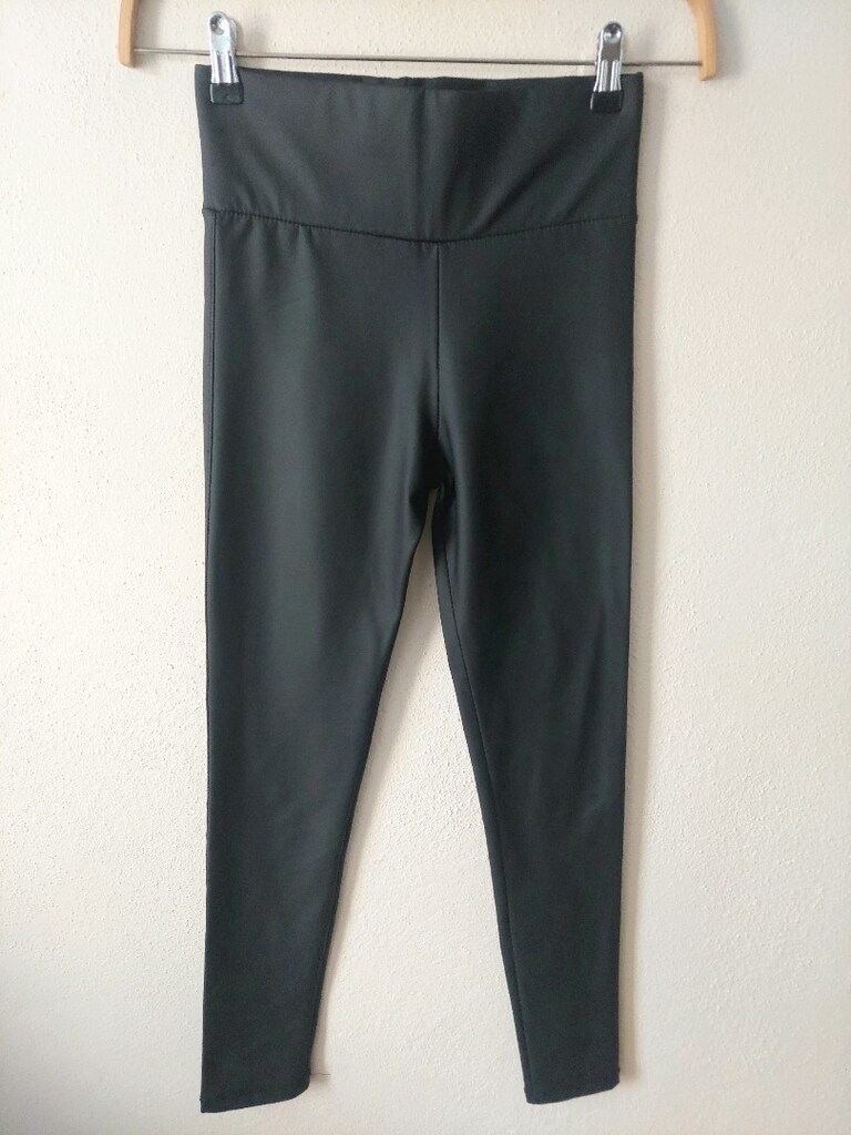 GNG Beli bantlı siyah deri model tayt - 2