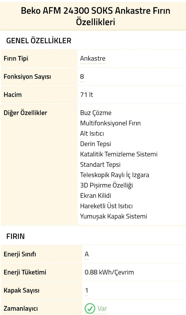 Beko ankastre ocak, fırın, davlumbaz - 4